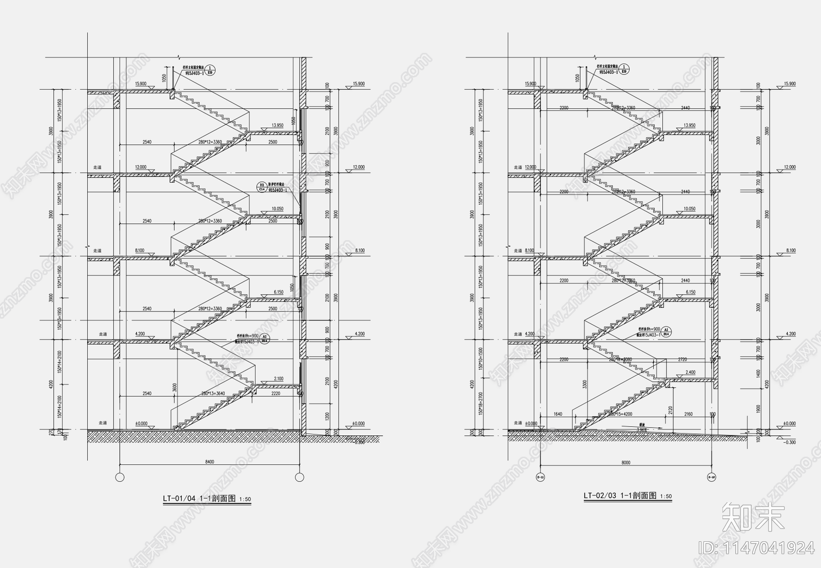 现代中学实验楼天正建筑cad施工图下载【ID:1147041924】