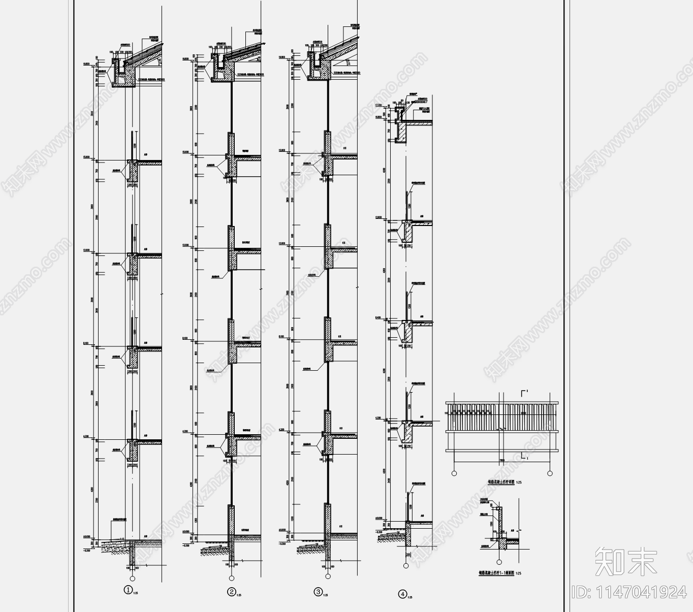 现代中学实验楼天正建筑cad施工图下载【ID:1147041924】