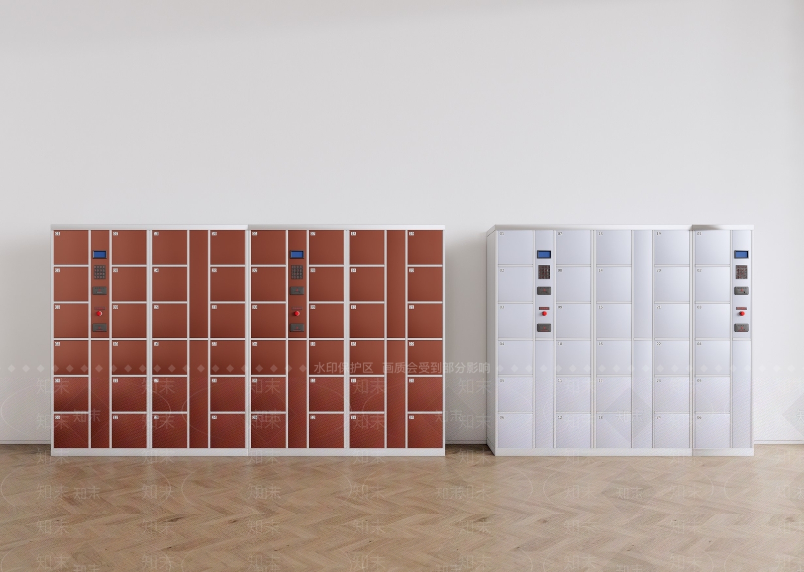 现代超市寄存柜SU模型下载【ID:1147045289】