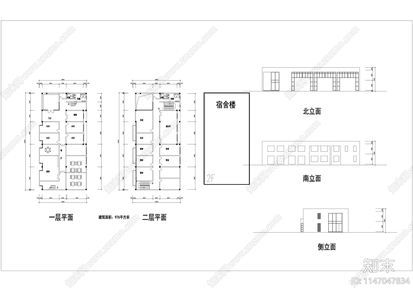 可再生资源处理工厂建筑cad施工图下载【ID:1147047834】