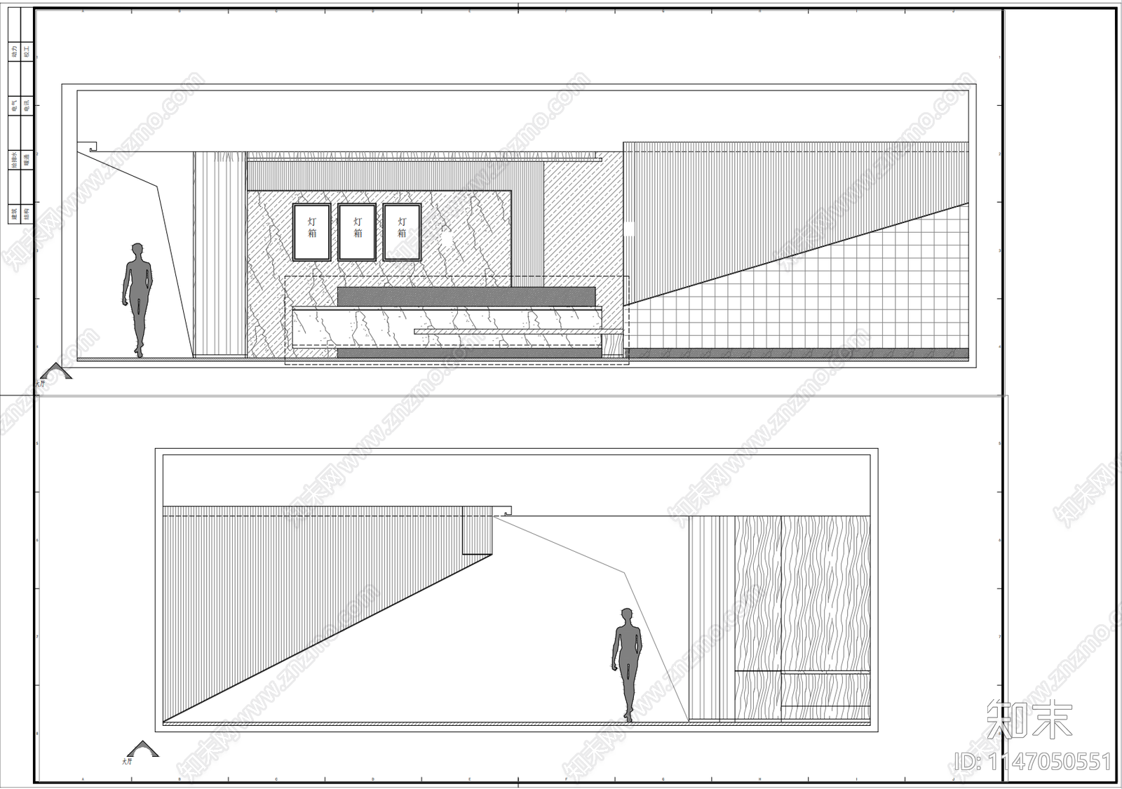 大型足浴会所室内cad施工图下载【ID:1147050551】