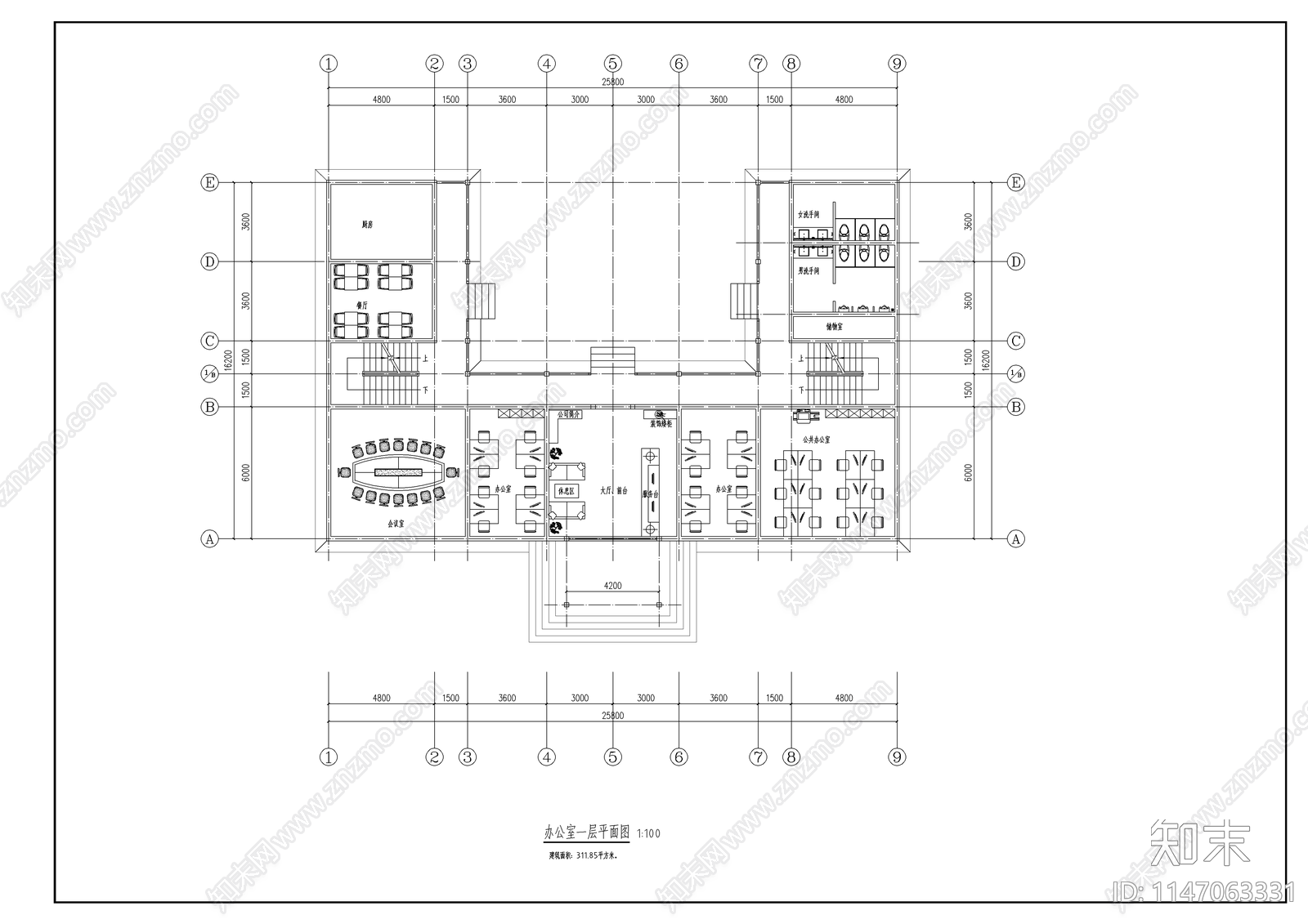 轻型木结构房子建筑施工图下载【ID:1147063331】