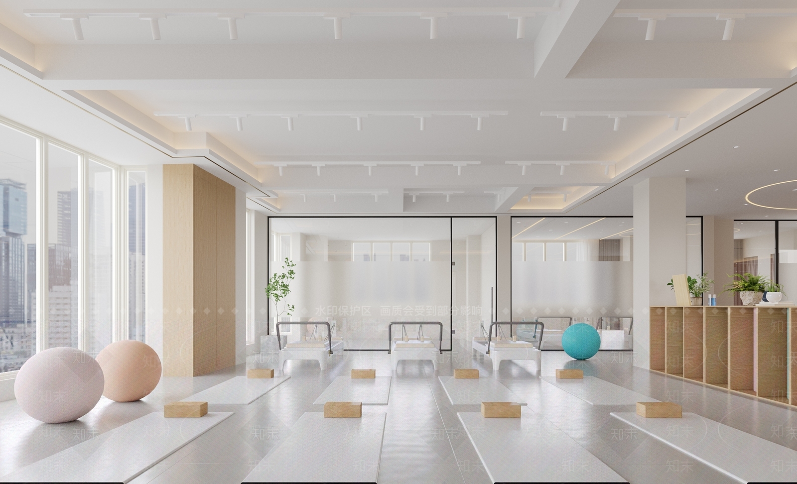 现代瑜伽馆3D模型下载【ID:1147079664】