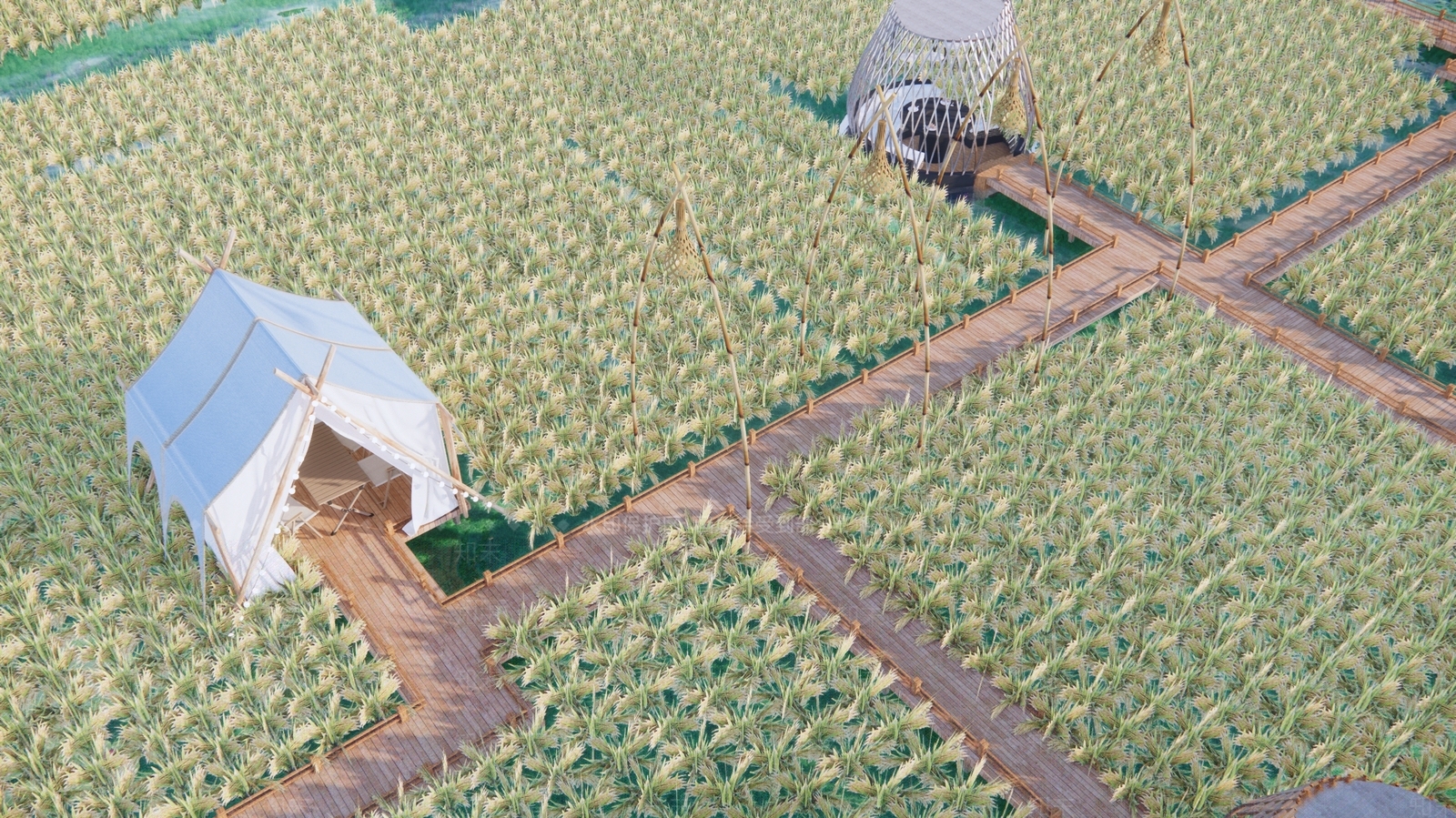 现代乡村公园SU模型下载【ID:1147082184】