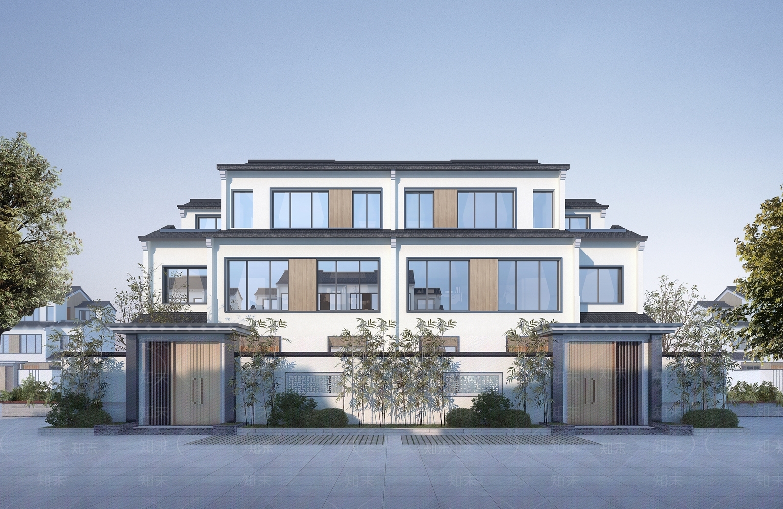 三层别墅农村自建房SU模型下载【ID:1147083459】