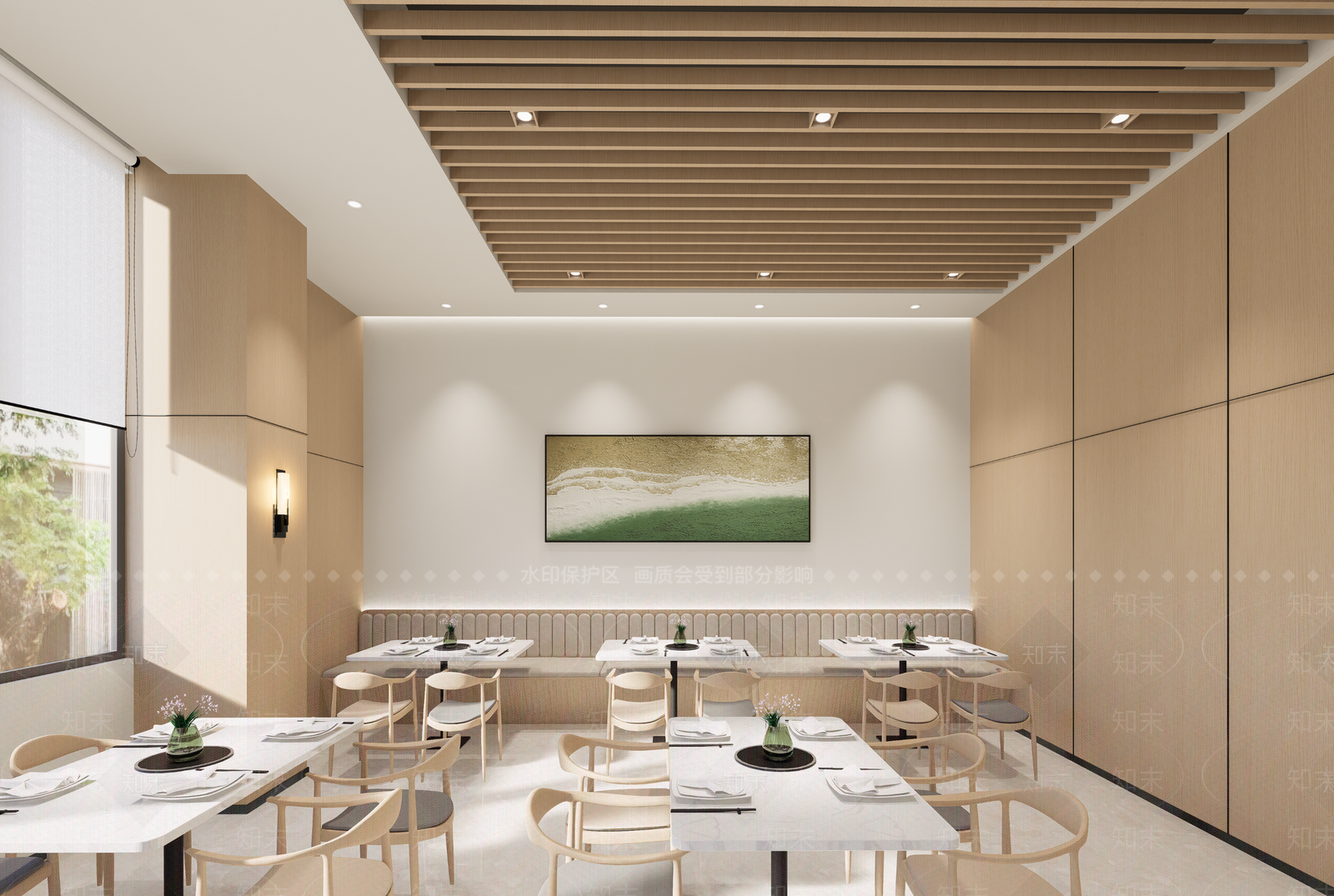 员工餐厅食堂SU模型下载【ID:1147085229】