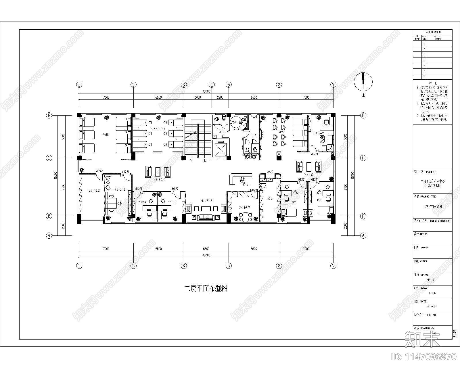 养老院cad施工图下载【ID:1147096970】