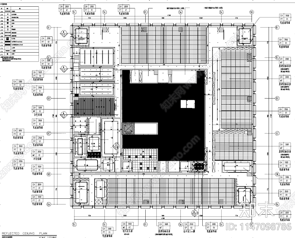 银行办公室室内cad施工图下载【ID:1147098786】