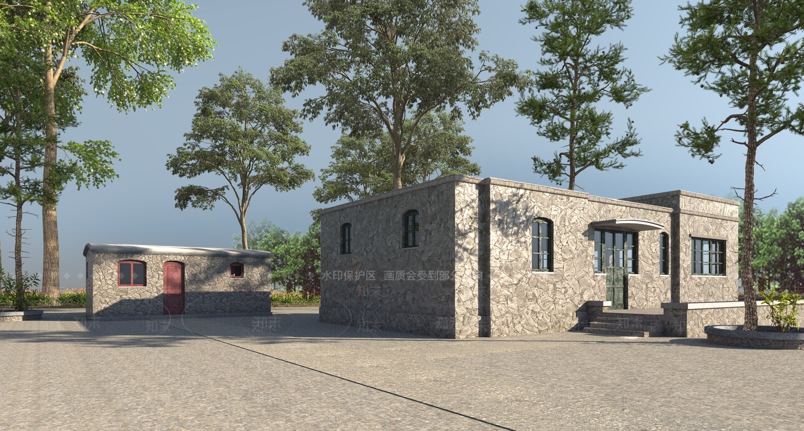 石头房子文物旧址3D模型下载【ID:1147101889】