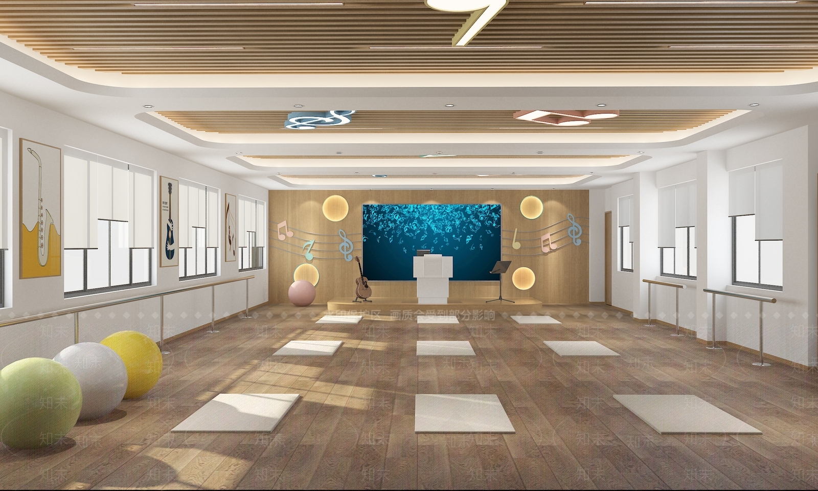 音乐室SU模型下载【ID:1147105548】