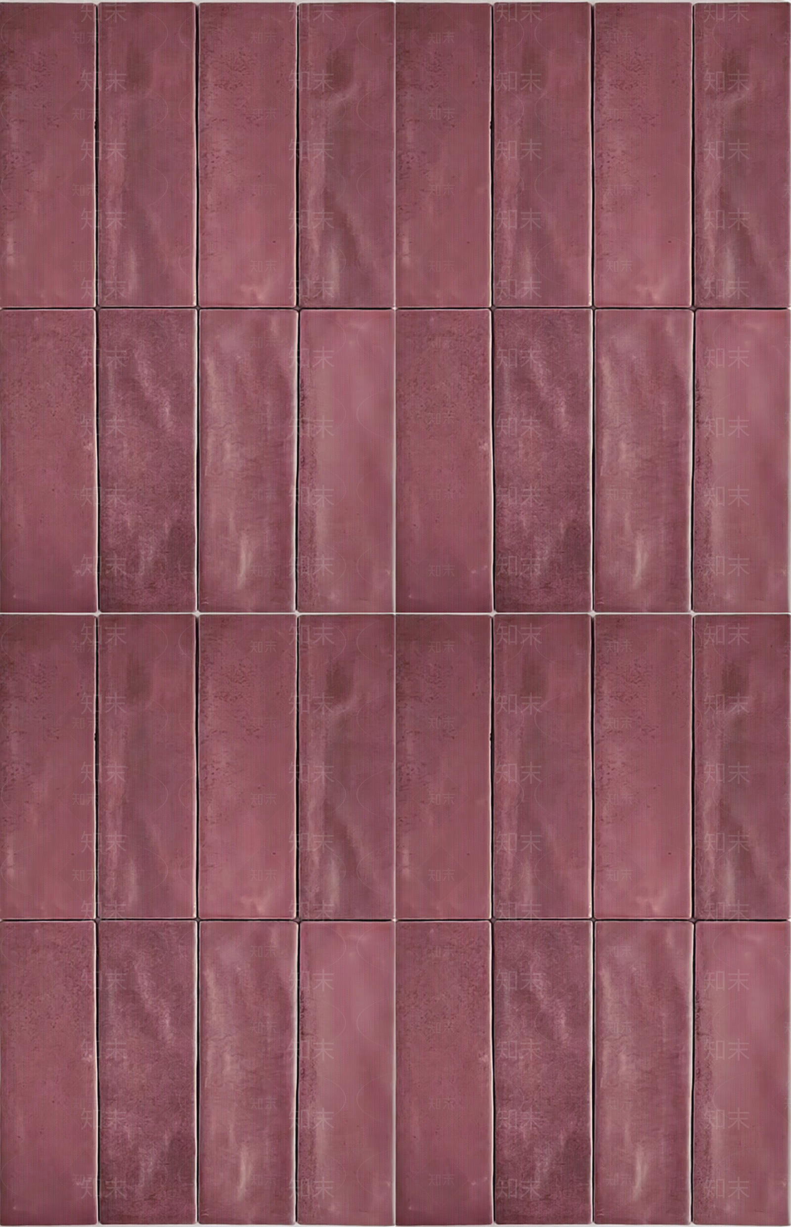 哑光红复古手工条形砖贴图下载【ID:1147115837】