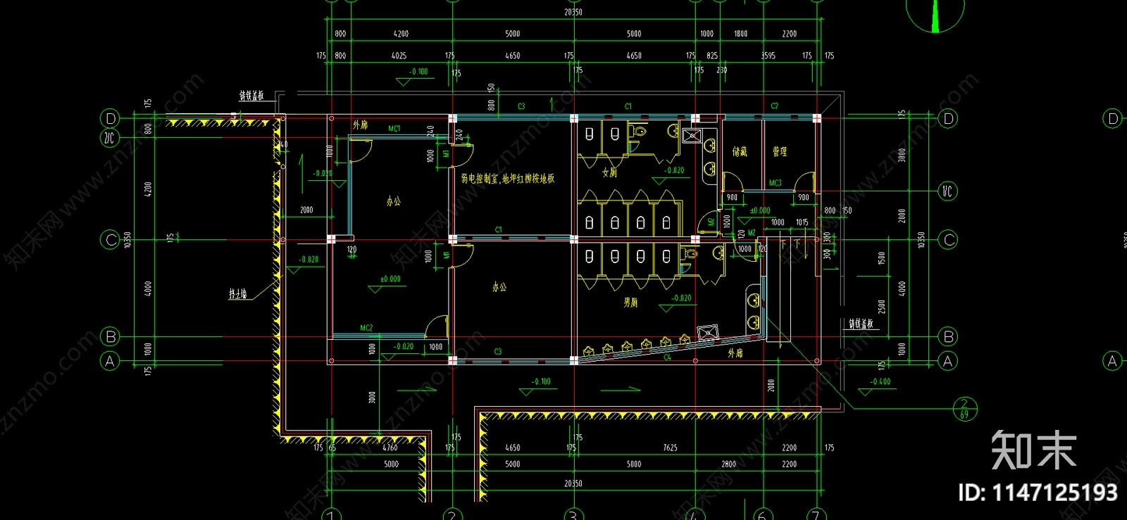 最新200套公共厕所建筑cad施工图下载【ID:1147125193】