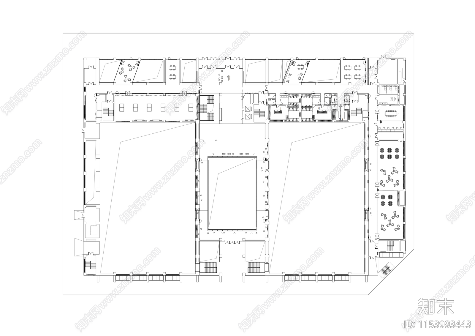 幼儿园学校早教托育教室施工图下载【ID:1153993443】