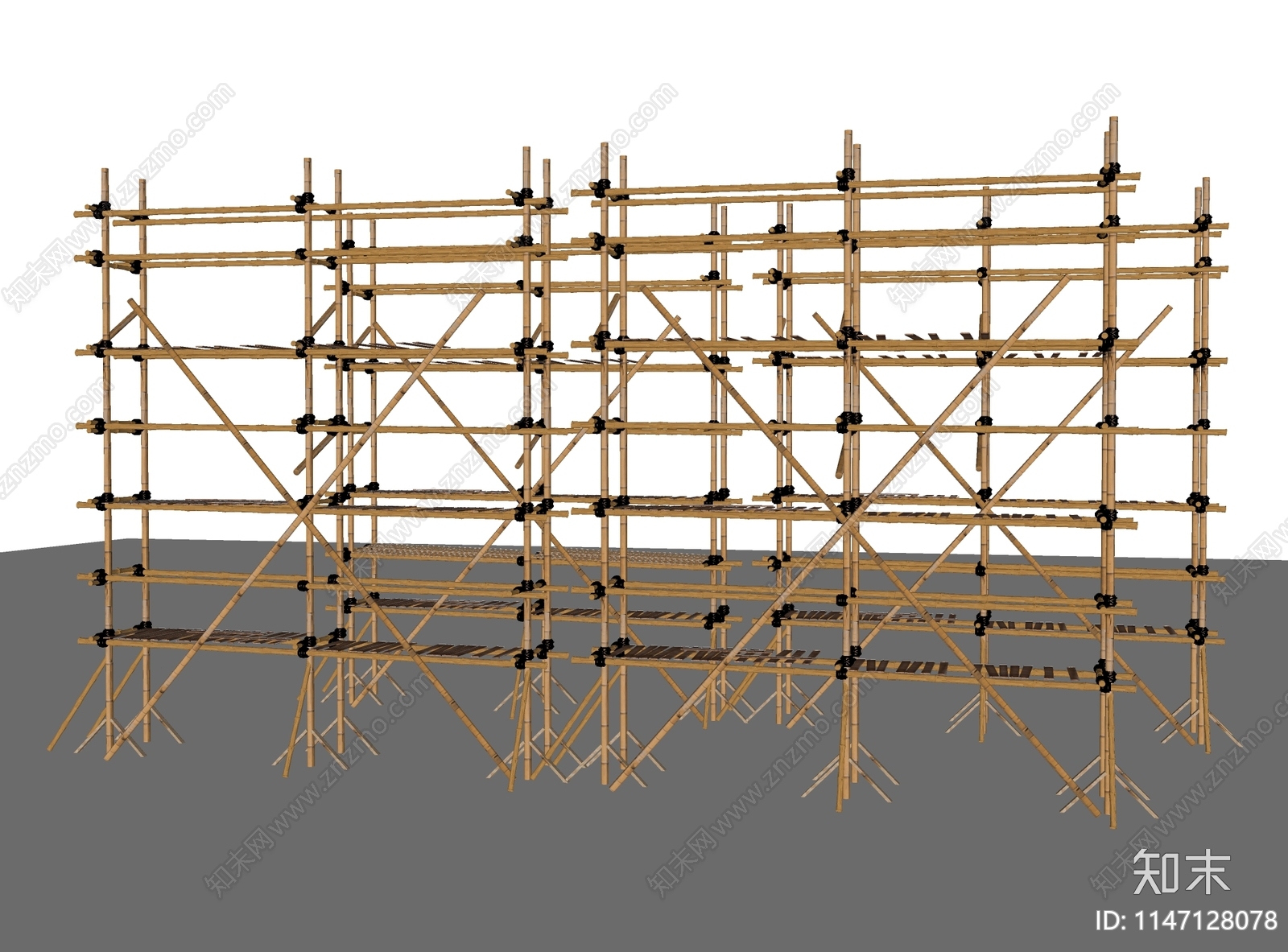 竹排栅SU模型下载【ID:1147128078】