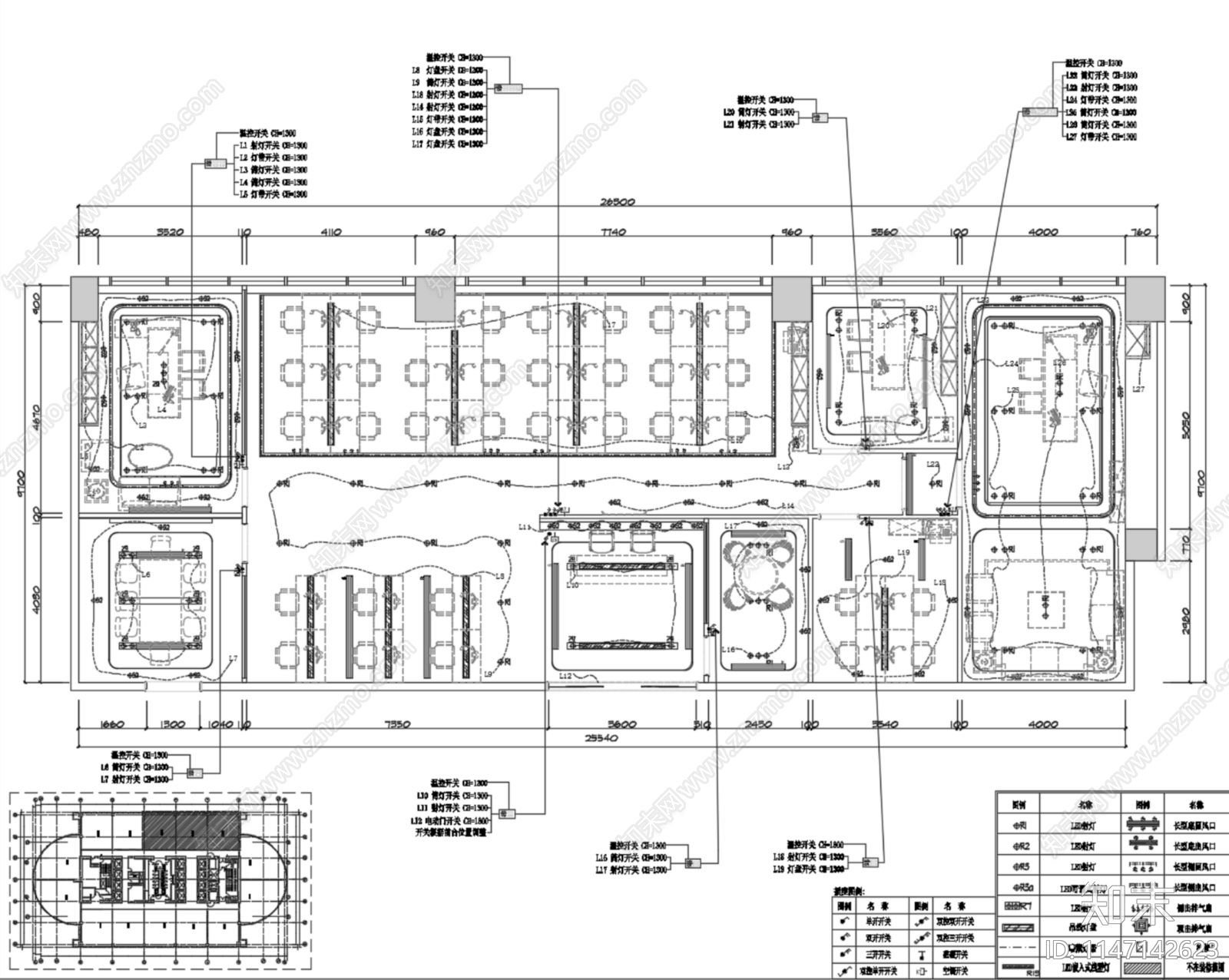 深圳260m²办公室室内施工图下载【ID:1147142623】