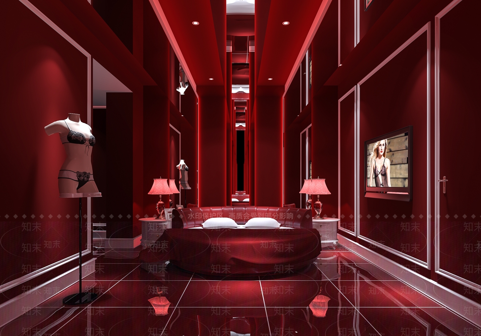 现代主题酒店3D模型下载【ID:1147155285】