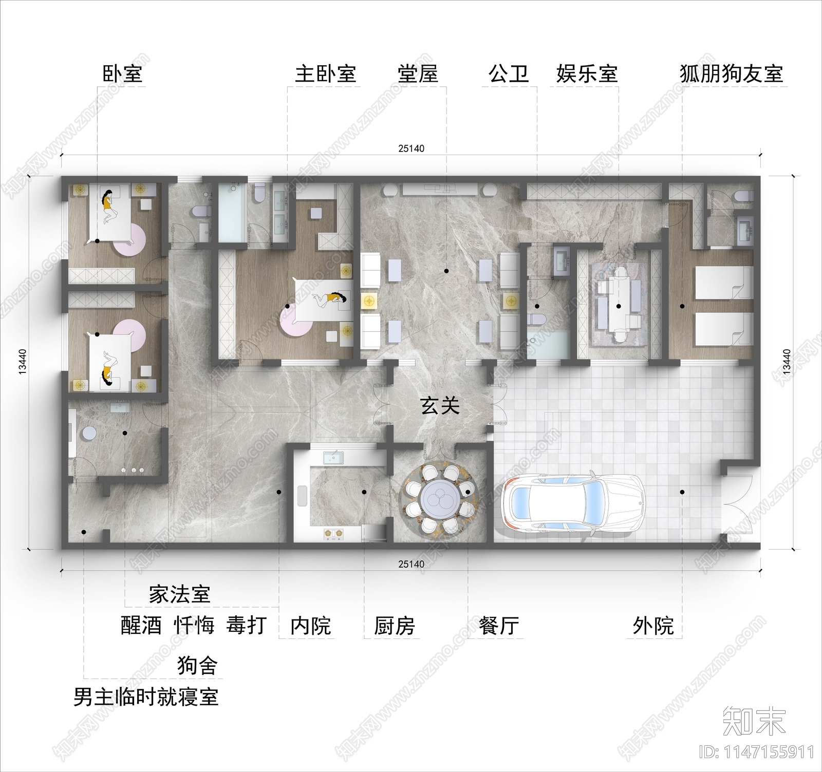 室内户型彩平图PSD免抠素材下载【ID:1147155911】undefined