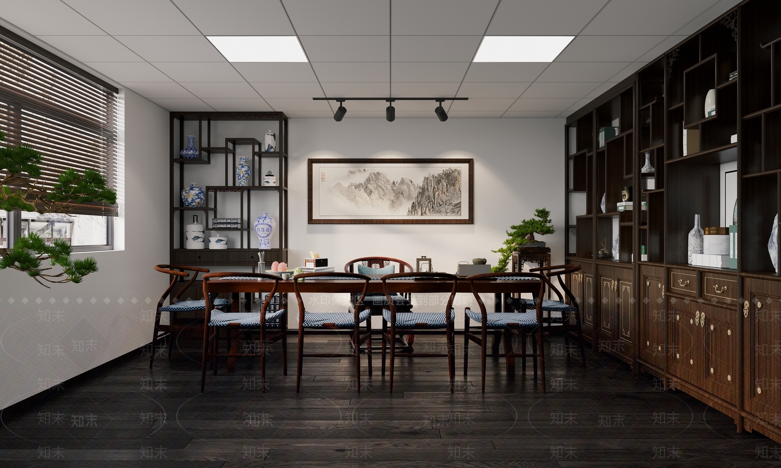 中式茶室3D模型下载【ID:1147165214】