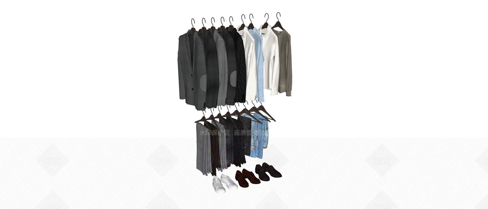 衣服SU模型下载【ID:1147168577】