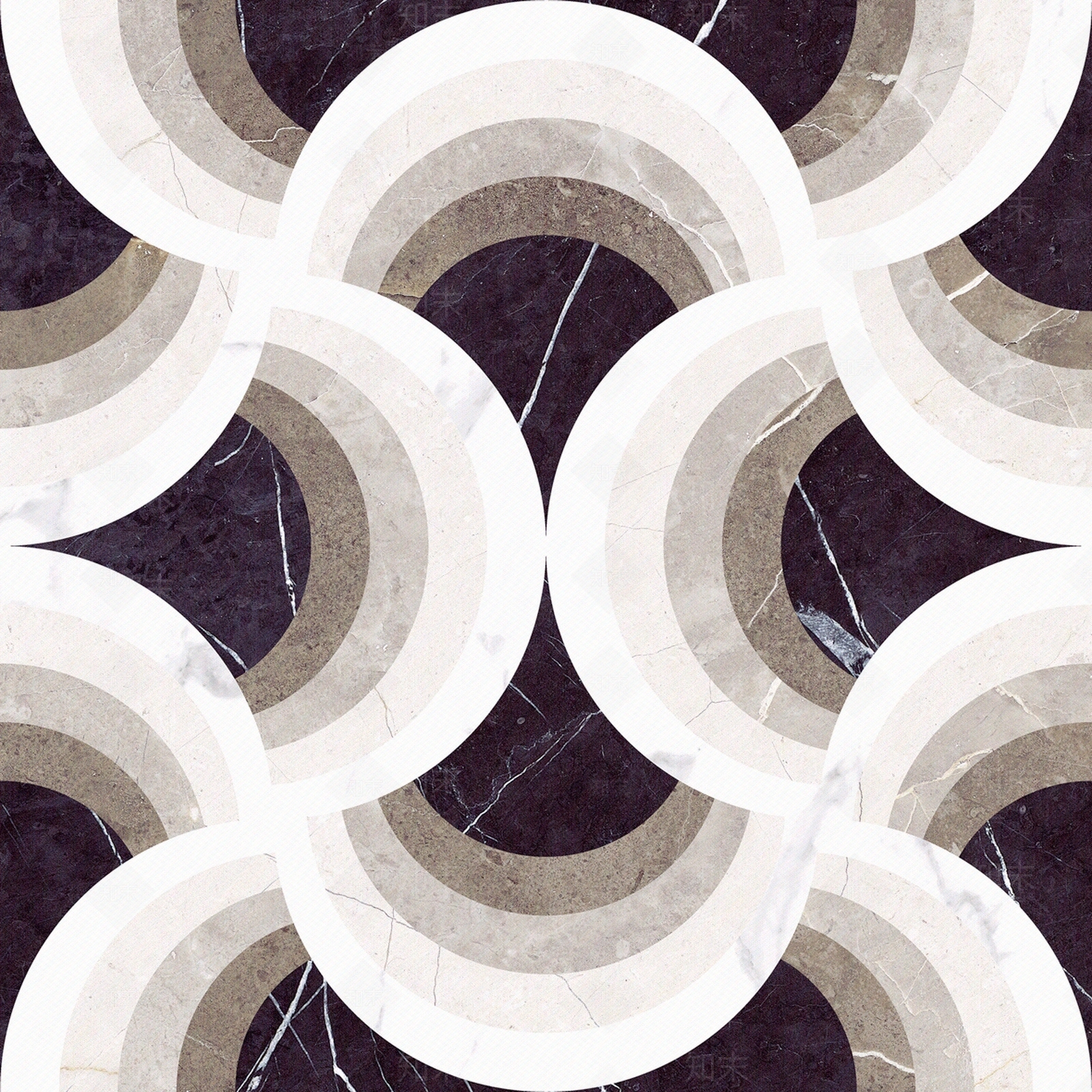 黑白色现代天然石材花砖贴图下载【ID:1147169783】