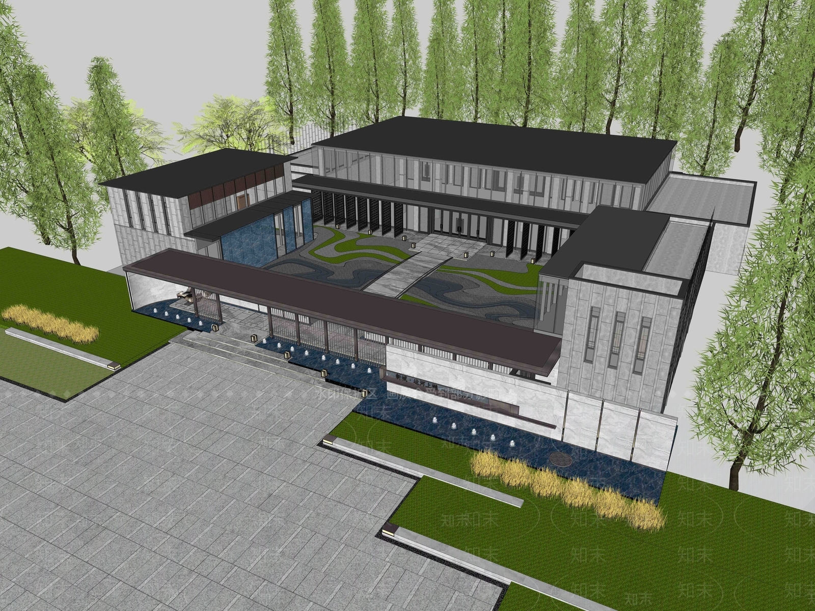 其他商业建筑SU模型下载【ID:1147173977】