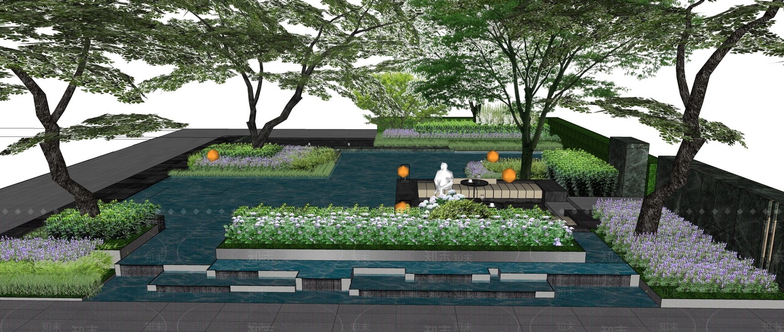 现代户外沙发SU模型下载【ID:1147177194】