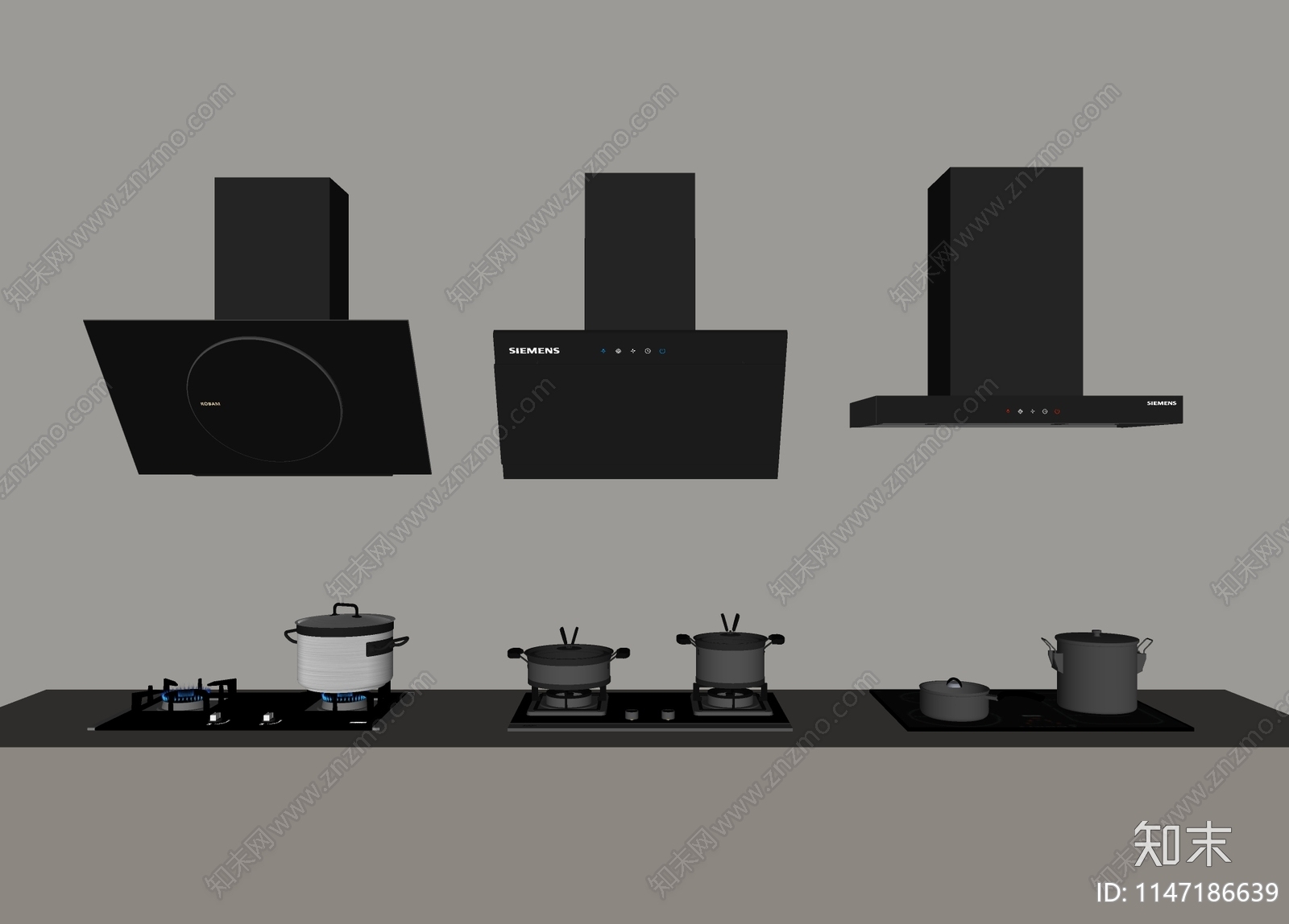 现代油烟机SU模型下载【ID:1147186639】