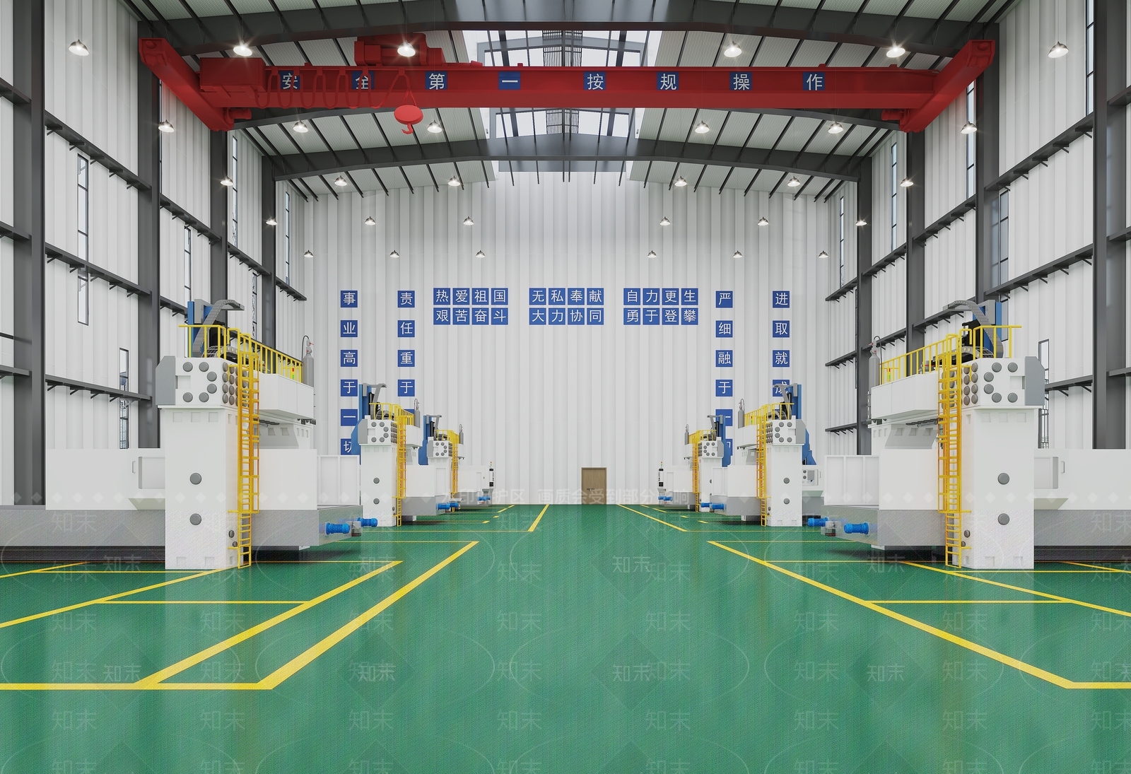 工厂厂房3D模型下载【ID:1147187763】