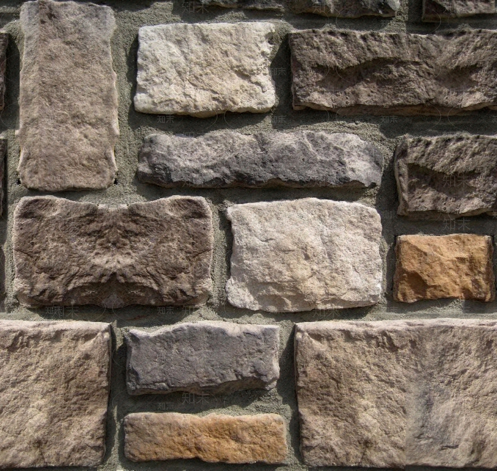 无缝文化石岩石毛石石材墙面贴图下载【ID:1147189513】