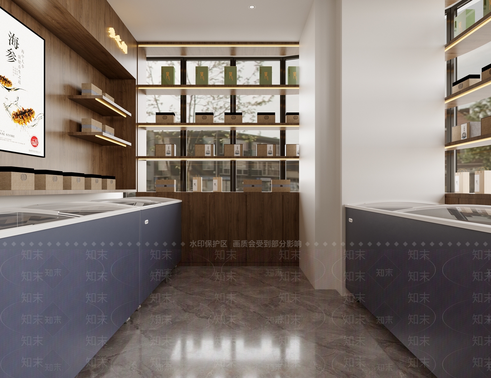 现代海参店面3D模型下载【ID:1147207338】
