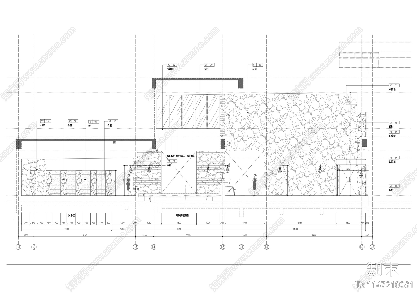 洗浴会所cad施工图下载【ID:1147210081】