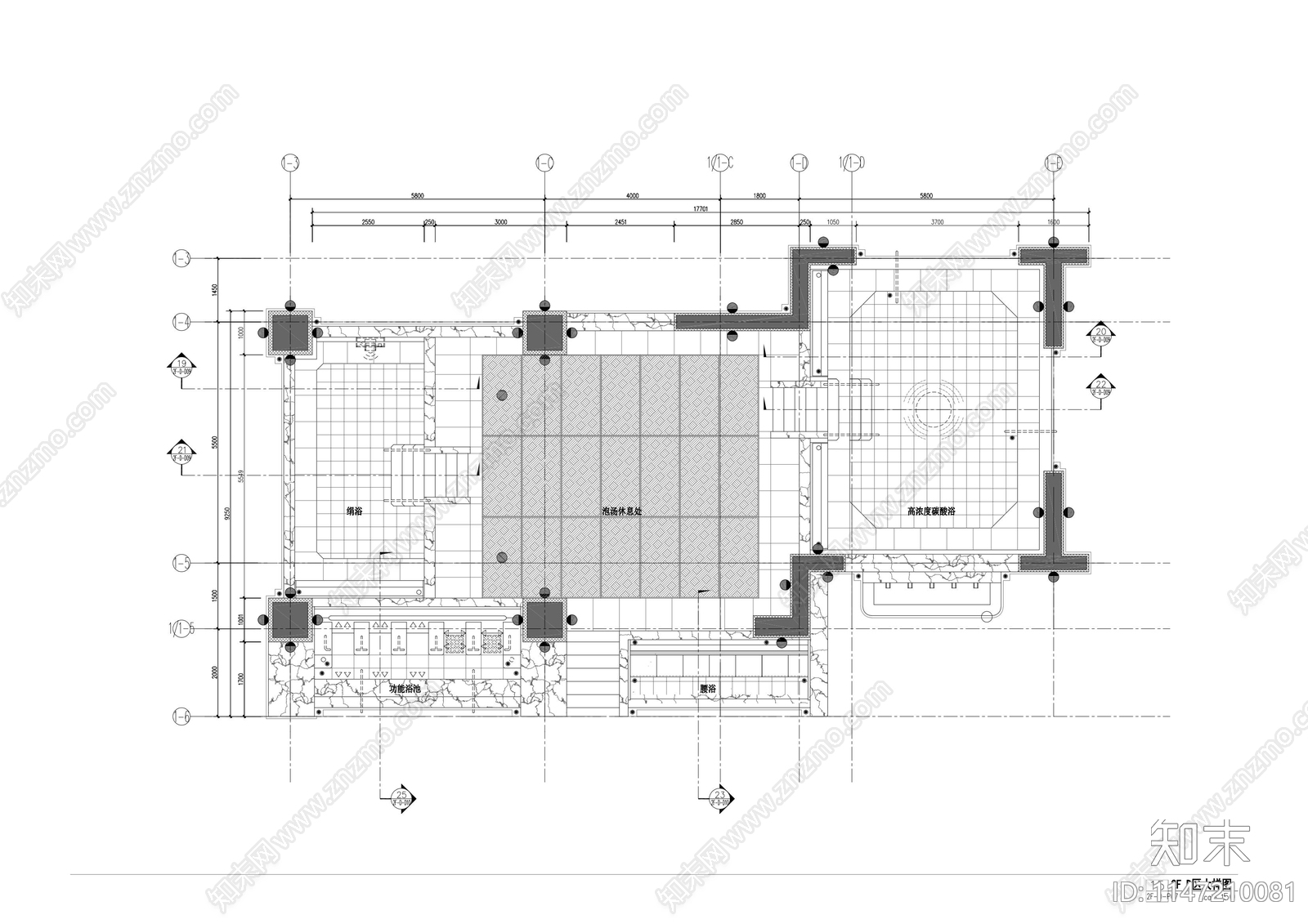 洗浴会所cad施工图下载【ID:1147210081】