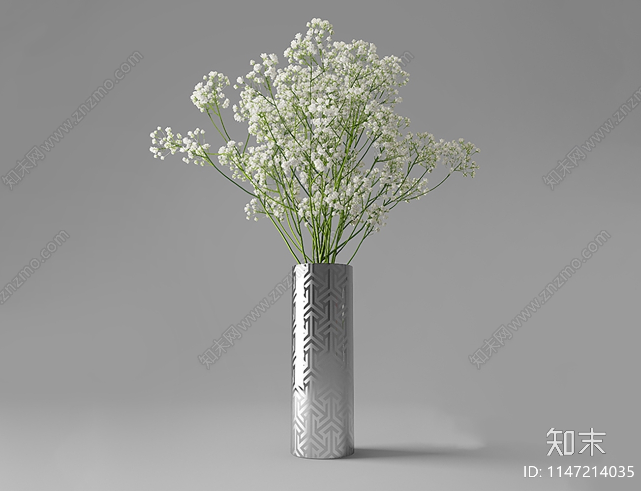 现代花瓶花艺3D模型下载【ID:1147214035】