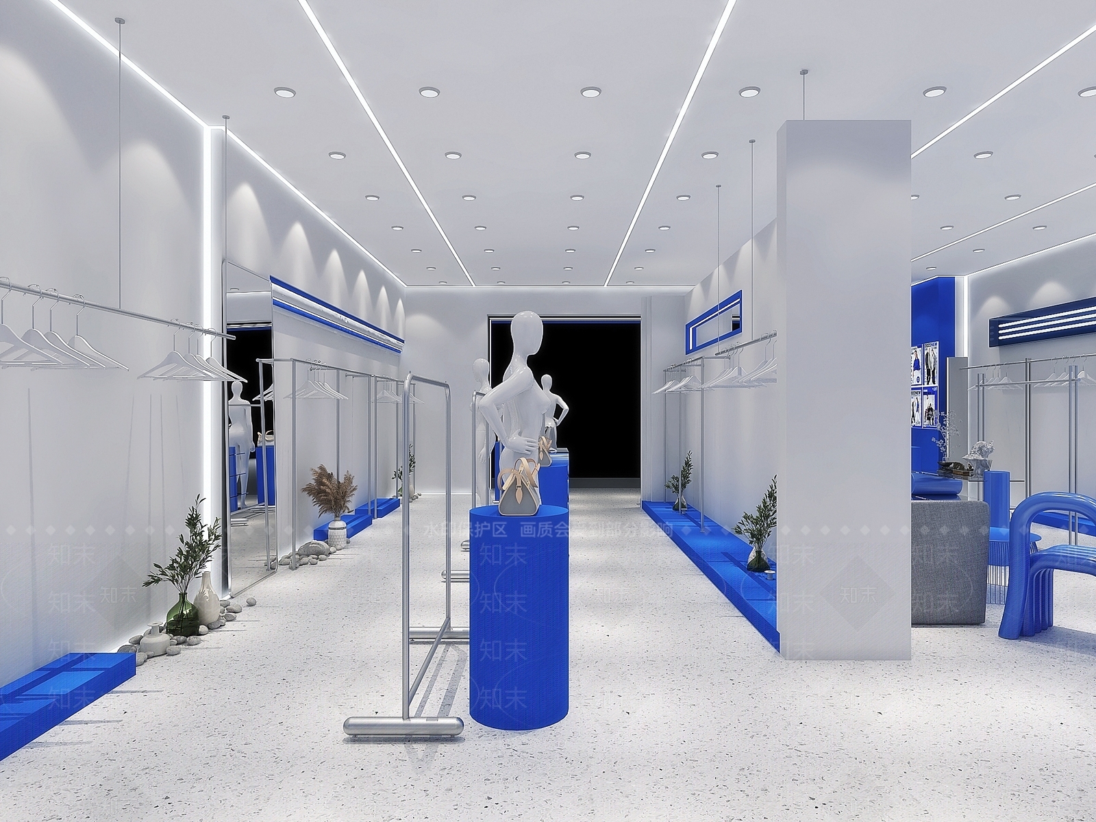 现代男女服装店3D模型下载【ID:1147261177】