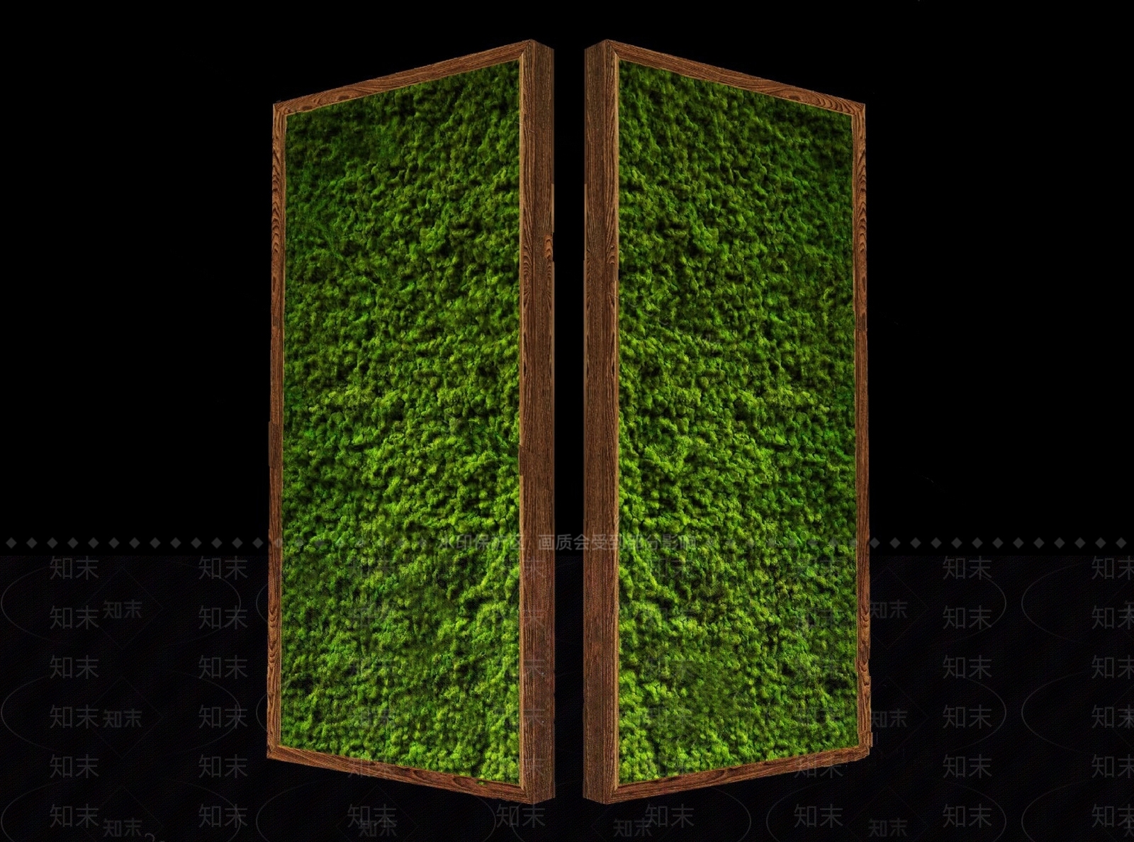 现代绿植墙3D模型下载【ID:1147214375】