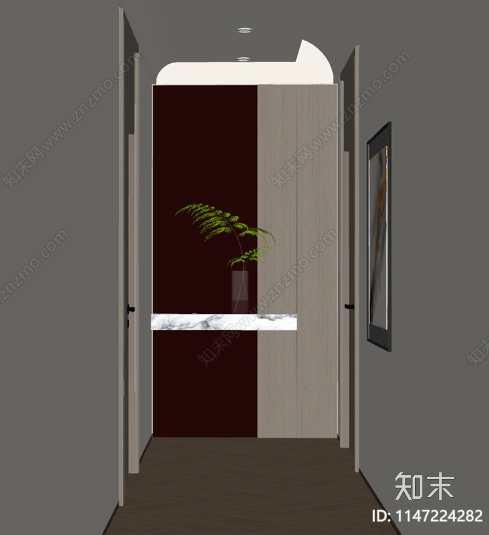 现代入户玄关SU模型下载【ID:1147224282】