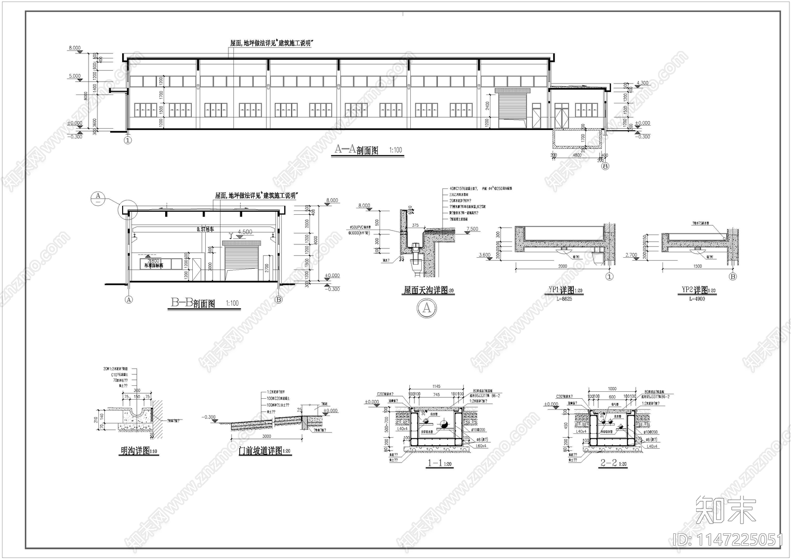 设备热处理车间建筑cad施工图下载【ID:1147225051】