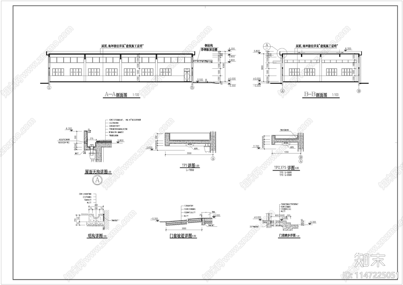 设备热处理车间建筑cad施工图下载【ID:1147225051】