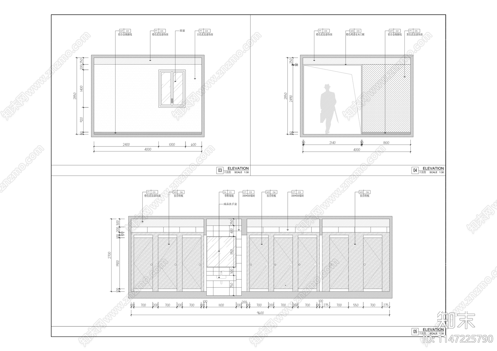 西彭组团人才公寓一期室内cad施工图下载【ID:1147225790】