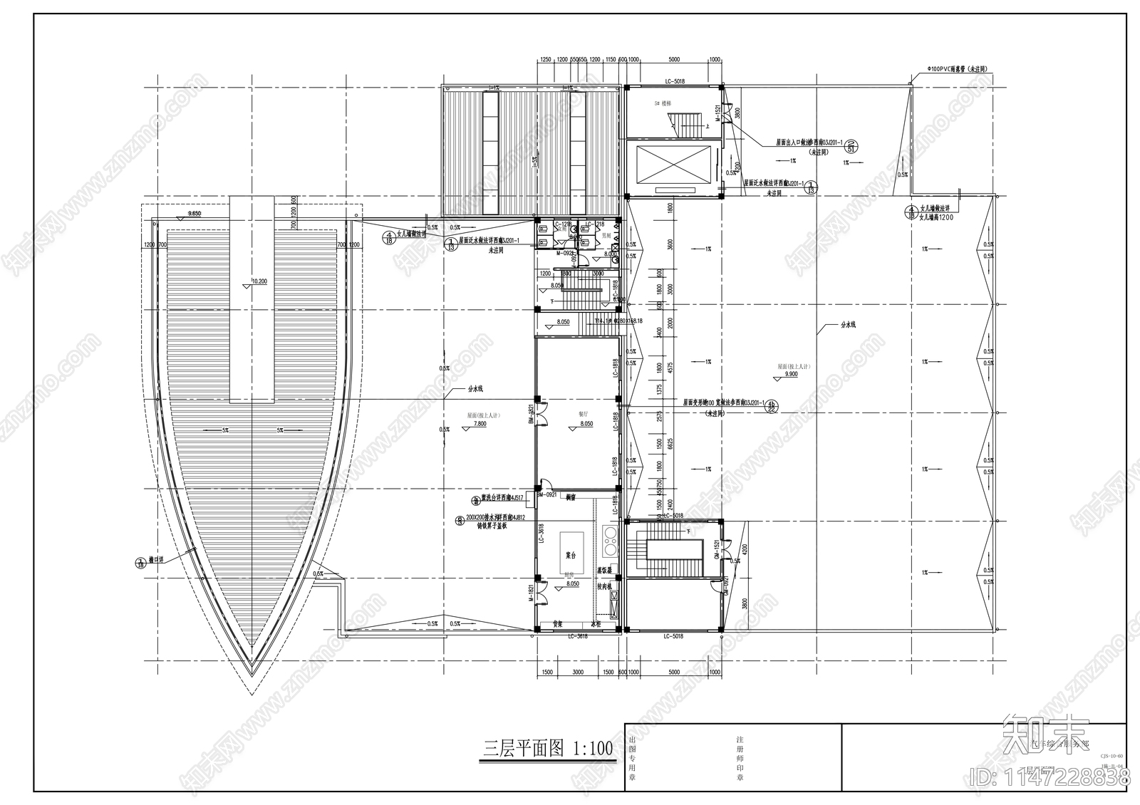 汽车综合服务部建筑cad施工图下载【ID:1147228838】