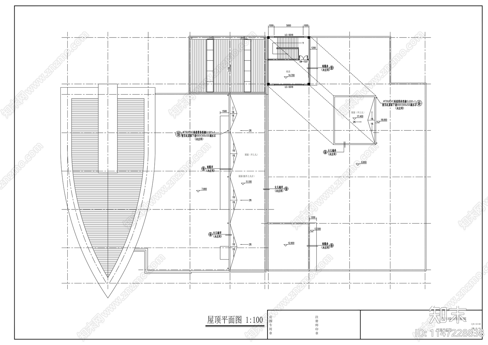 汽车综合服务部建筑cad施工图下载【ID:1147228838】