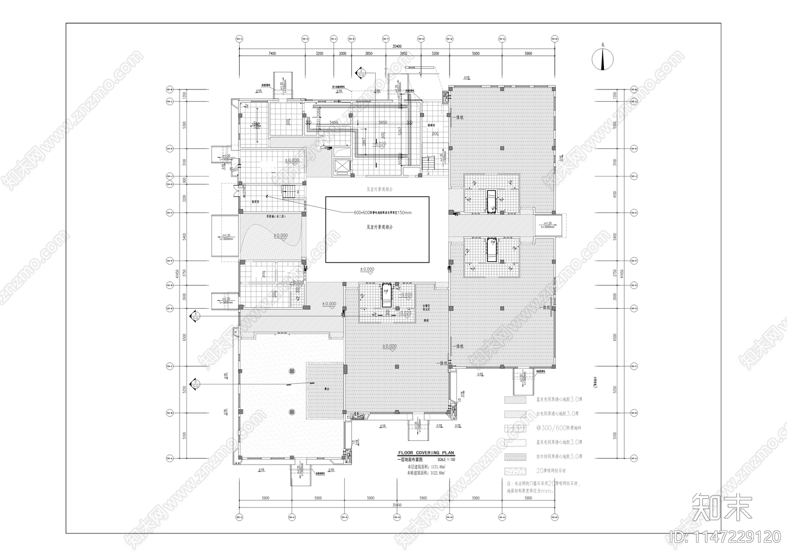 双福李子湖幼儿园室内cad施工图下载【ID:1147229120】