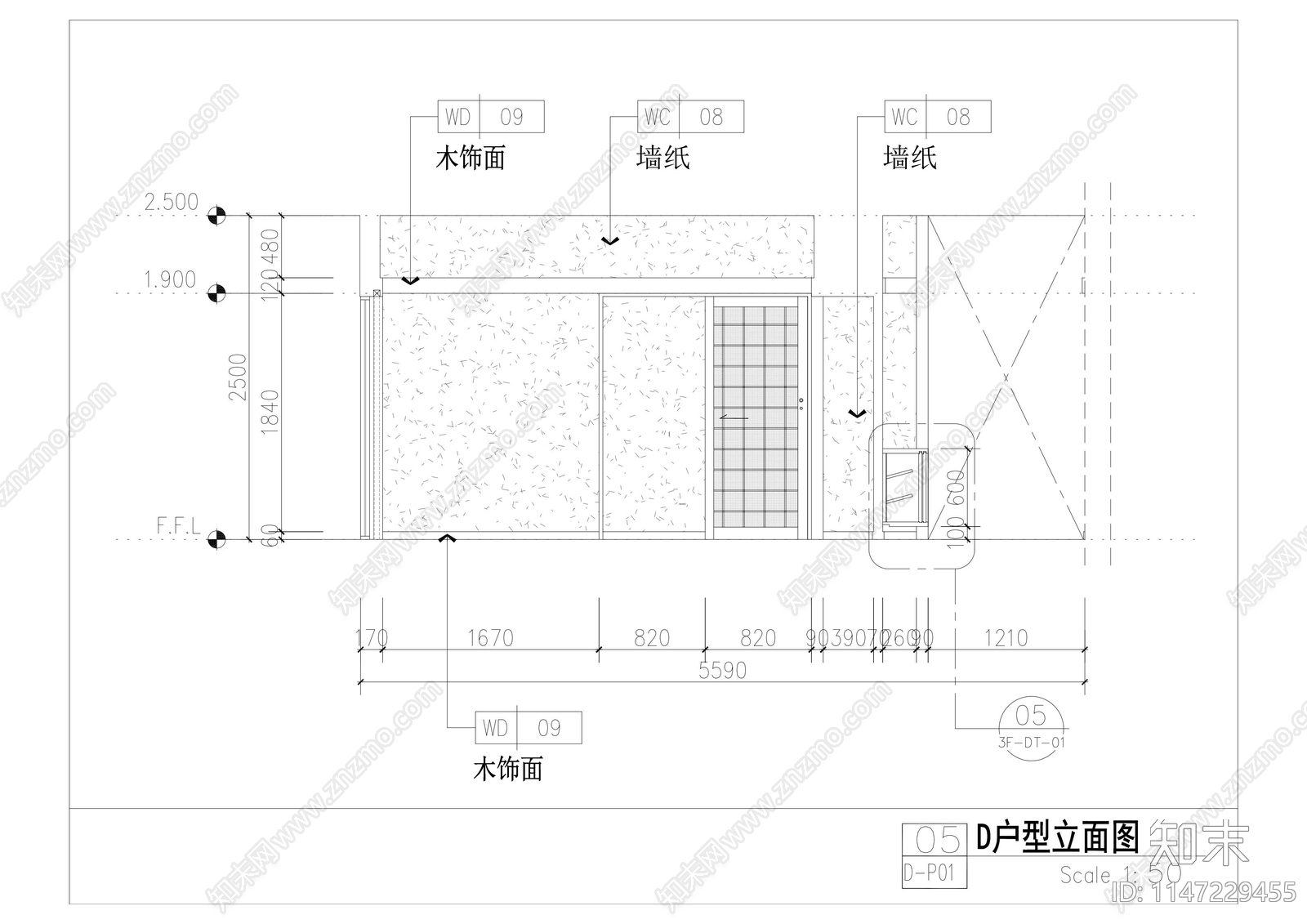 特色酒店汤屋室内cad施工图下载【ID:1147229455】