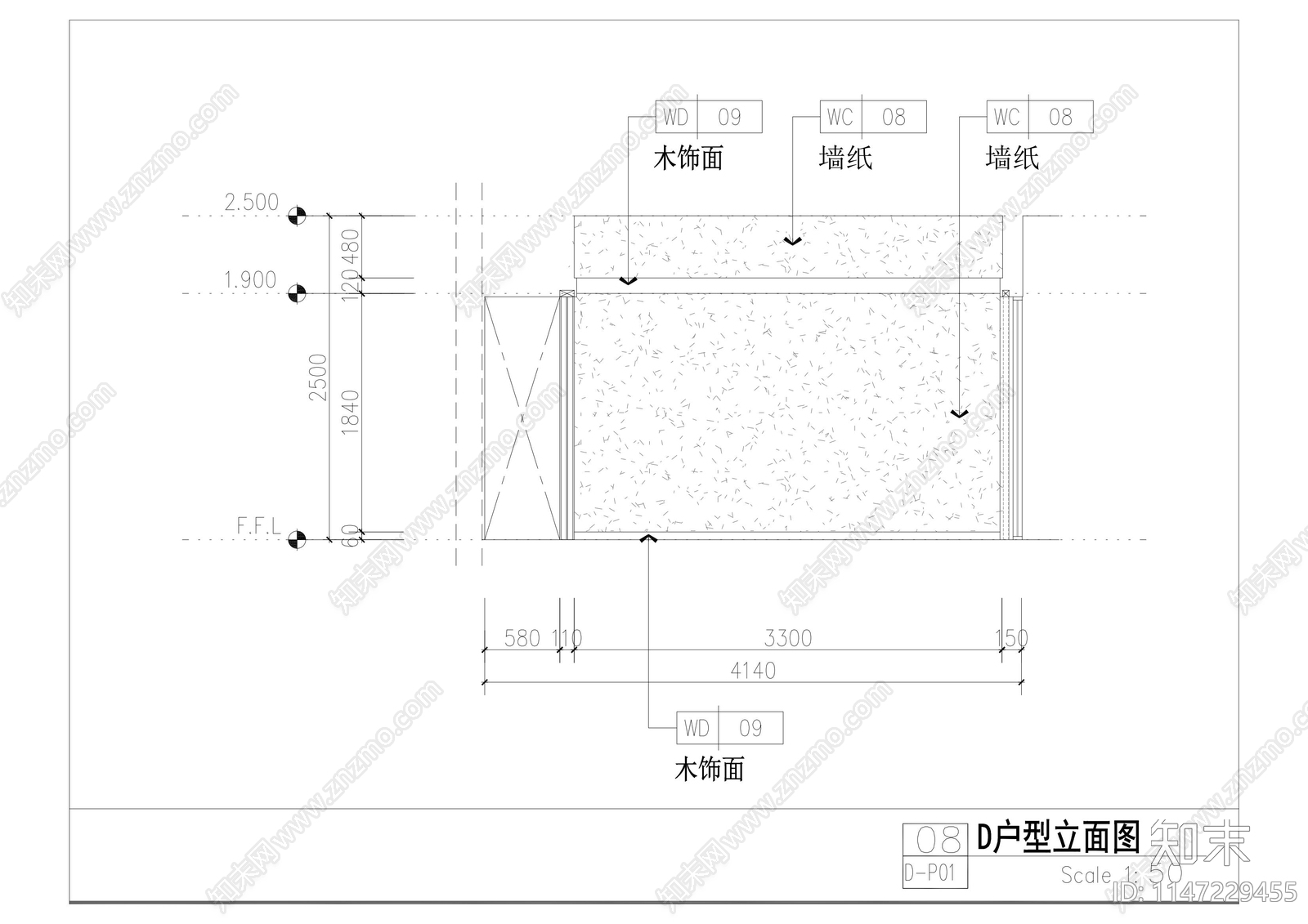 特色酒店汤屋室内cad施工图下载【ID:1147229455】