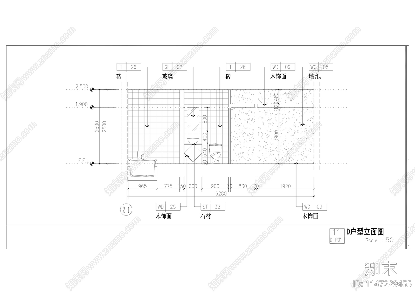 特色酒店汤屋室内cad施工图下载【ID:1147229455】