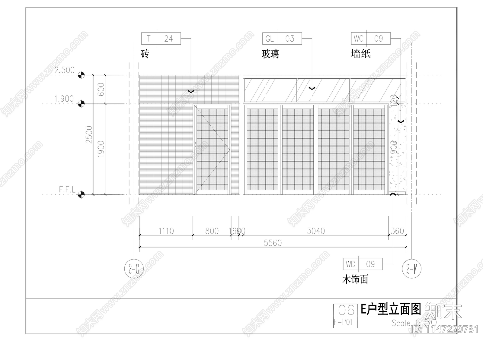 特色酒店汤屋客房室内cad施工图下载【ID:1147229731】