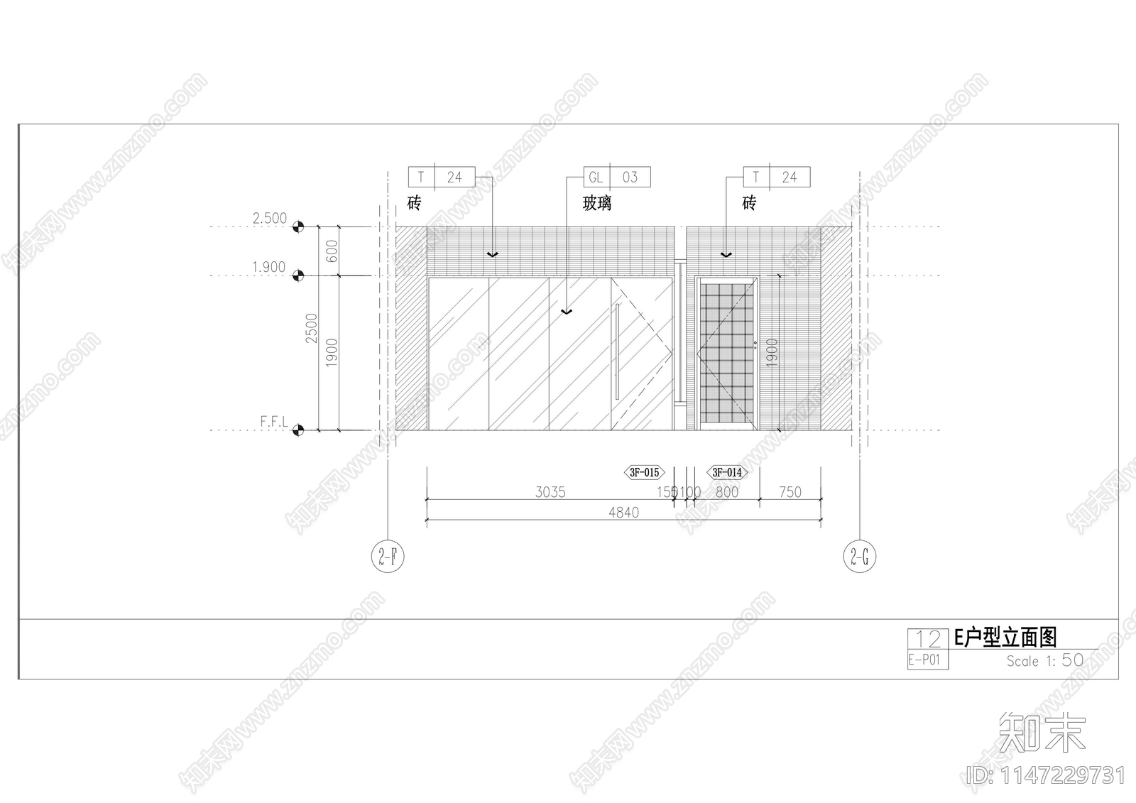 特色酒店汤屋客房室内cad施工图下载【ID:1147229731】