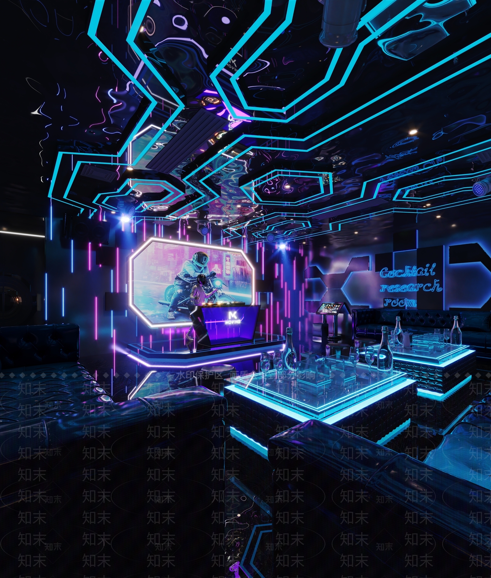 现代酒吧3D模型下载【ID:1214107864】