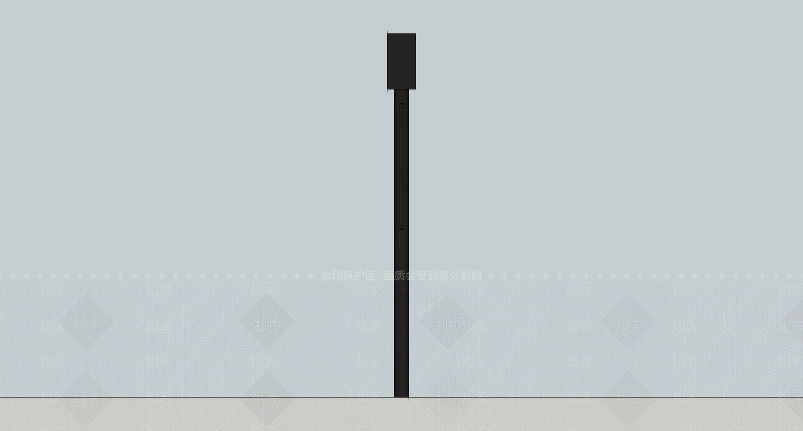 现代风格车站牌SU模型下载【ID:1147240638】