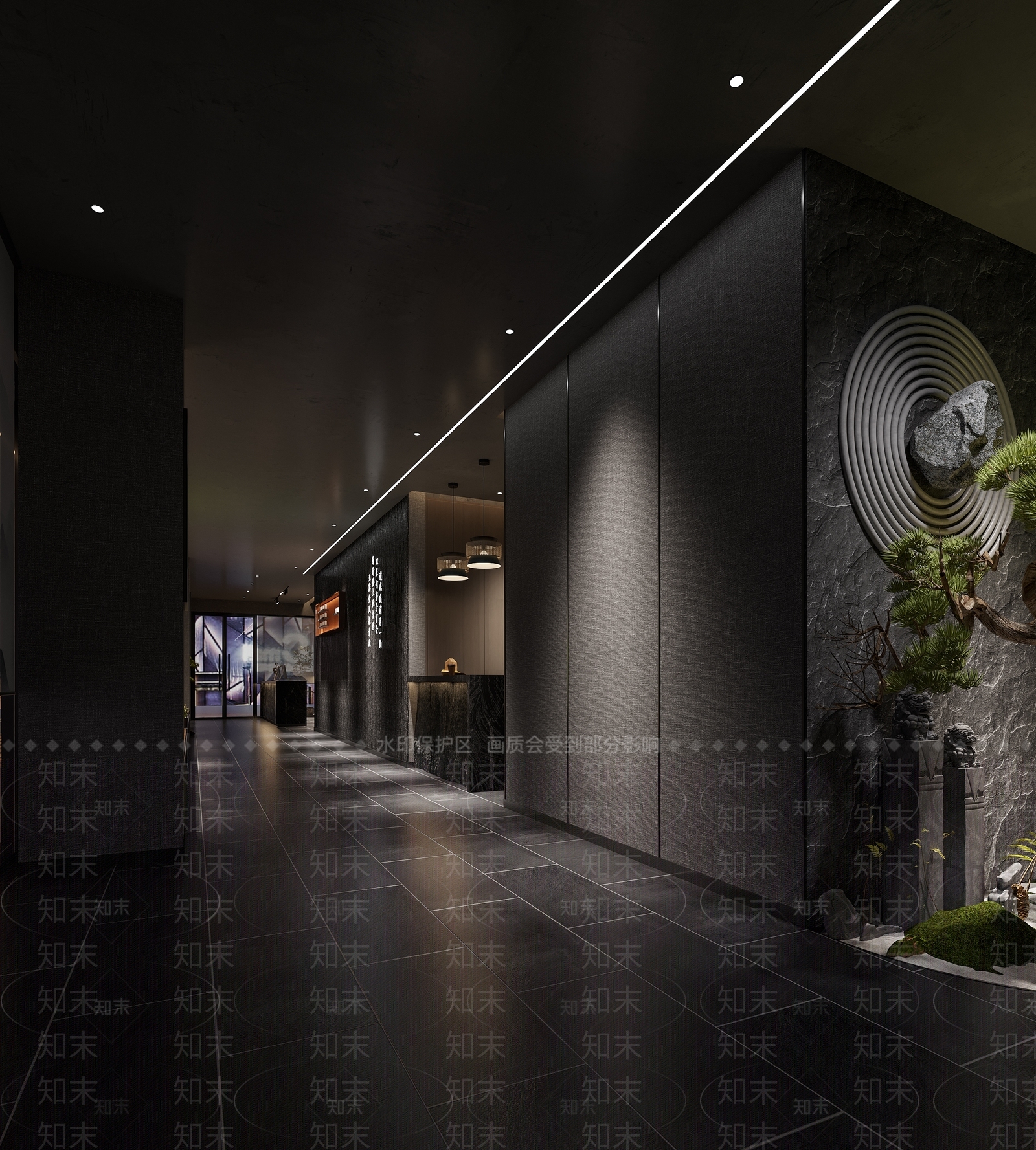 新中式洗浴中心3D模型下载【ID:1147937495】